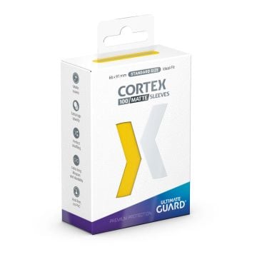 Ultimate Guard Cortex Standard Sleeves 100 Pack (Matte Yellow) (Image 1)