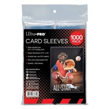 Ultra Pro 2.5" x 3.5" Card Sleeves 1000 Pack