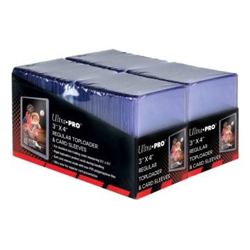 Ultra Pro 3" x 4" 35PT Toploader & Card Sleeve 200 Pack
