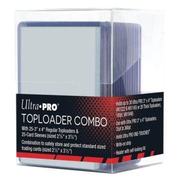 Ultra Pro 3" x 4" Regular Toploader & Card Sleeves Combo Pack