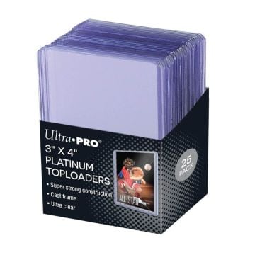 Ultra Pro 3" x 4" Ultra Clear Platinum 35PT Toploaders 25 Pack