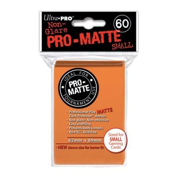 Ultra Pro 60 Pro-Matte Small Deck Protectors (Orange)