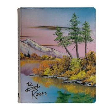 Ultra Pro Bob Ross Collection Mighty Mountain Lake 9 Pocket Zippered Pro Binder