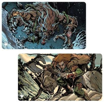 ULTRA PRO Magic The Gathering Innistrad Remastered Huntmaster & Ravager of the Fells Double-Sided Playmat
