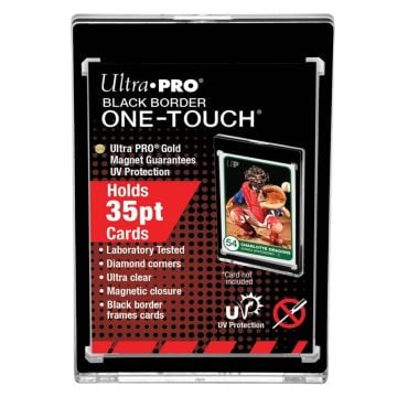 Ultra Pro One-Touch 35PT Black Border Magnetic Closure 5 Pack