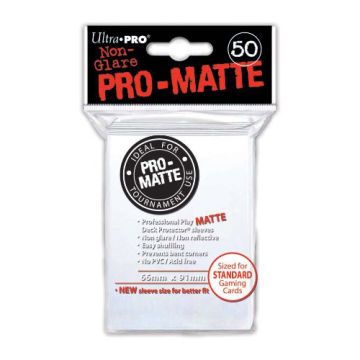 Ultra Pro 50 Pro-Matte Standard Deck Protectors (White)