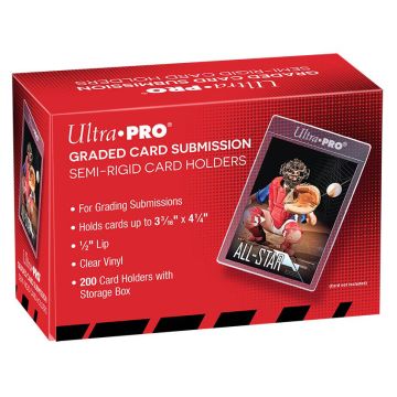 Ultra Pro Semi-Rigid 1/2" Lip Tall Sleeves 200 Pack