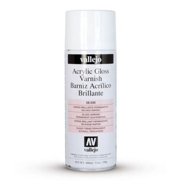 Vallejo Acrylic Gloss Varnish 400ml Spray Can (Image 1)