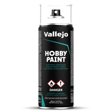 Vallejo Acrylic White Primer 400ml Spray Can