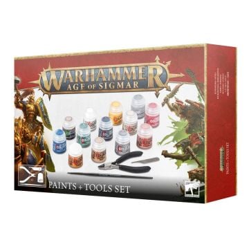 Warhammer: Age of Sigmar Paints + Tools Set (Image 1)