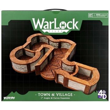 Warlock Tiles: Town & Village 1 Inch Angles & Curves Expansion Set