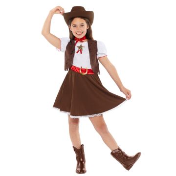 Western Cowgirl Child Costume Size 10-12 Years