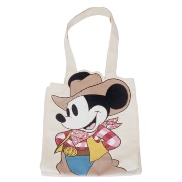 Loungefly Disney Western Mickey Mouse 14" Canvas Tote Bag