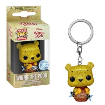 Winnie The Pooh Diamond Glitter Funko Pocket POP! Keychain POP! Vinyl