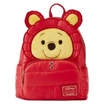 Loungefly Winnie The Pooh Rainy Day Puffer Jacket Cosplay Mini Backpack