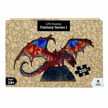 Let's Play Games Fantasy Series 01 Dragon Flight 200 Piece Wooden Jigsaw Puzzle (Image 1)