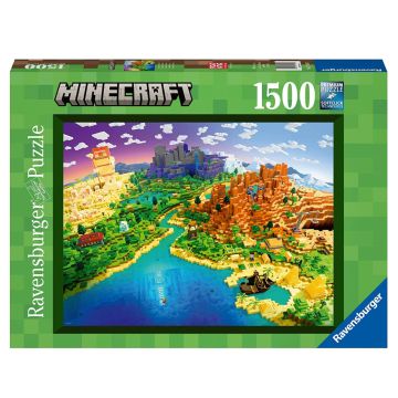 Ravensburger World Of Minecraft 1500 Piece Jigsaw Puzzle