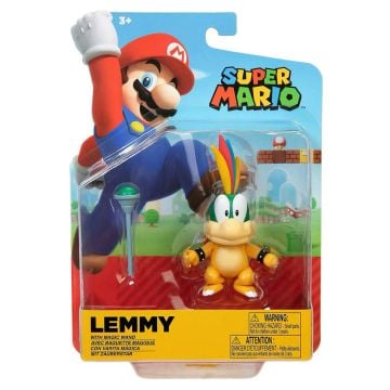 World of Nintendo Lemmy With Magic Wand Articulated 4 Inch Figure