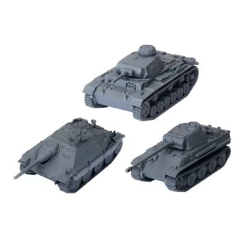 World of Tanks Miniatures Game German Tank Plantoon Expansion (Panzer III J, Panther, Jagdpanzer 38t)
