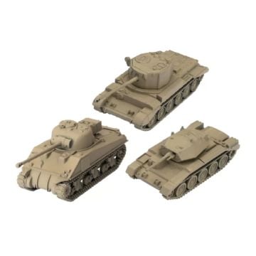 World of Tanks Miniatures Game UK Tank Plantoon Expansion (Crusader, Sherman VC Firefly, Challenger)