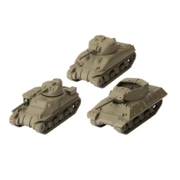 World of Tanks Miniatures Game USA Tank Plantoon Expansion (M3 Lee, M4A1 Sherman, M10 Wolverine)
