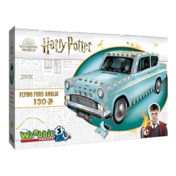 Wrebbit 3D Harry Potter Flying Ford Anglia 130 Piece Jigsaw Puzzle