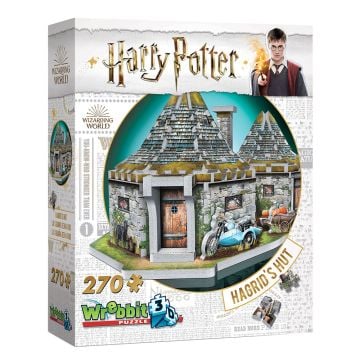 Wrebbit 3D Harry Potter Hagrid's Hut 270 Piece Jigsaw Puzzle