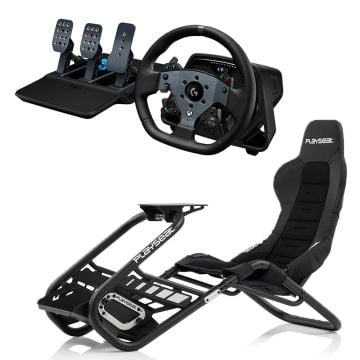 Logitech G PRO Racing Wheel & Pedals For (Xbox/PC) + Playseat Trophy Racing Cockpit (Black)