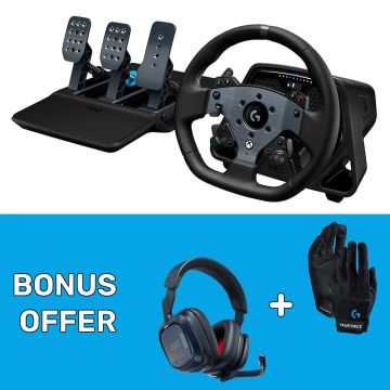 Logitech G PRO Racing Wheel & Pro Racing Pedals for Xbox Series X and PC with Bonus Offer