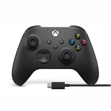 Xbox Wireless Controller + USB-C Cable (Carbon Black)