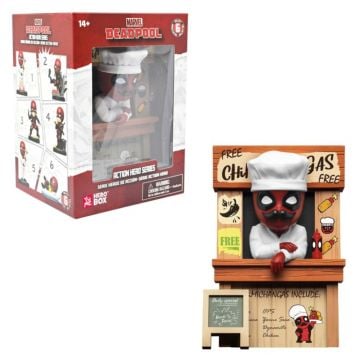 YuMe Hero Box Marvel Deadpool Action Hero Series Chimichangas Store Merchant Figure0