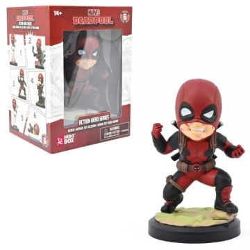 YuMe Hero Box Marvel Deadpool Action Hero Series Imitating Someone Fighting Pose Figure