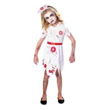 Zombie Nurse Child Costume Size 11-12 Years