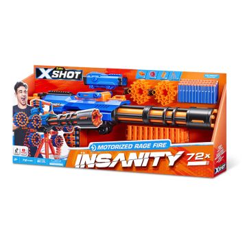 Zuru X-Shot Insanity Motorised Gatling Blaster With Tripod (Image 1)