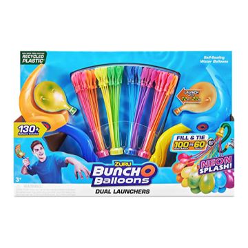 Zuru Bunch O Balloons Neon Splash Dual Launchers With 130+ Balloons
