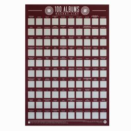 Gift Republic '100 Fish To Catch' Bucket List Poster - Abrubbel Poster Für Angler (59,4 X 41,9 Cm)