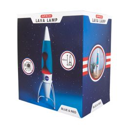 Rocket shaped lava shop lamp