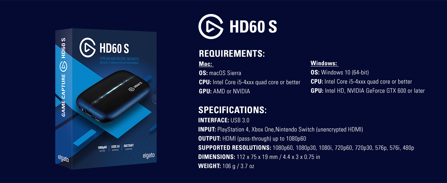 Game capture hd 60 s store