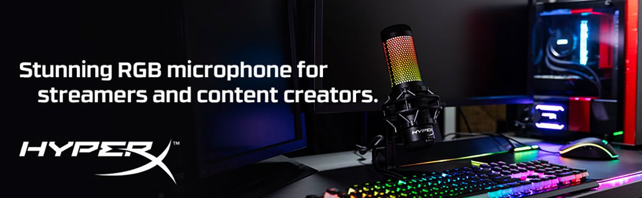 HyperX Quadcast S RGB USB Condenser Microphone (Black)