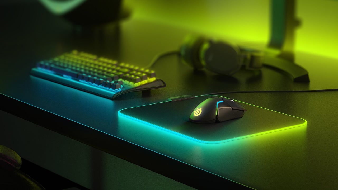 QCK Prism Cloth RGB Mouse Pad (Medium) | The Gamesmen