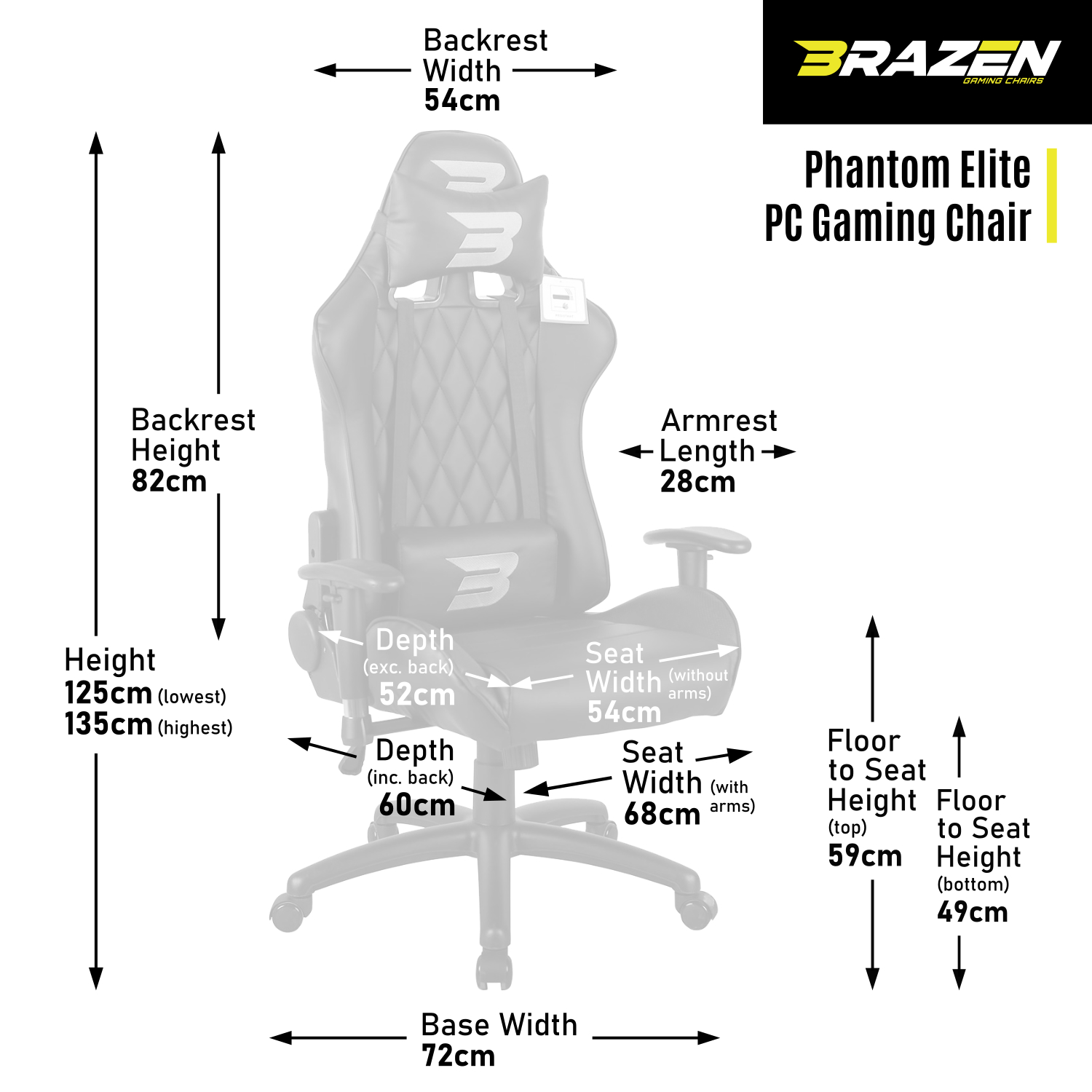 Cougar Armor Elite Gaming Chair, Black - Gaming Chairs - Memory Express Inc.