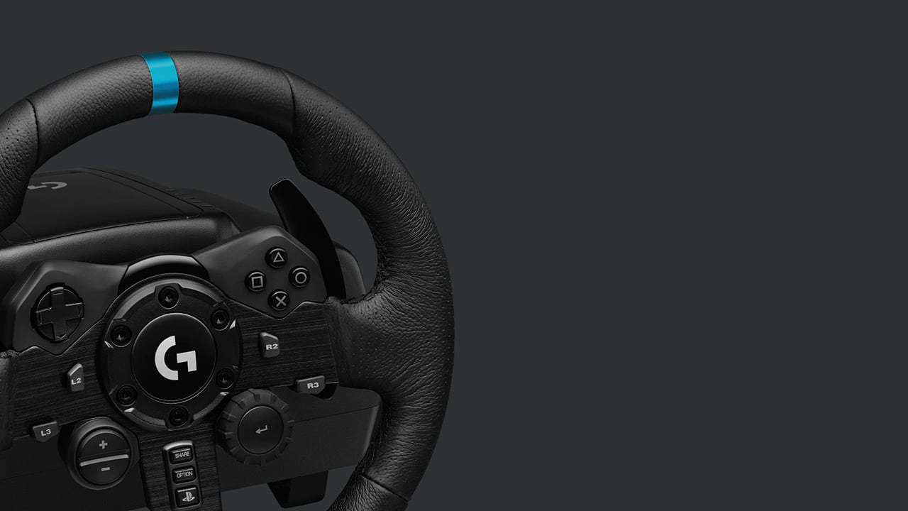 Logitech G923 Trueforce Sim Racing Wheel for PS5, PS4 & PC [Pre-Owned]